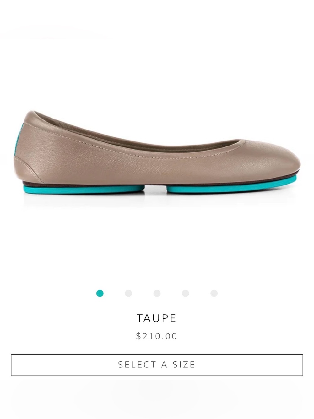 Tieks, Taupe, size 9